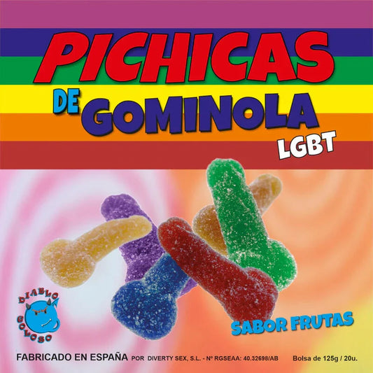 PRIDE - PICHITAS DE GOMINOLA FRUTAS CON AZUCAR LGBT - Nuvica