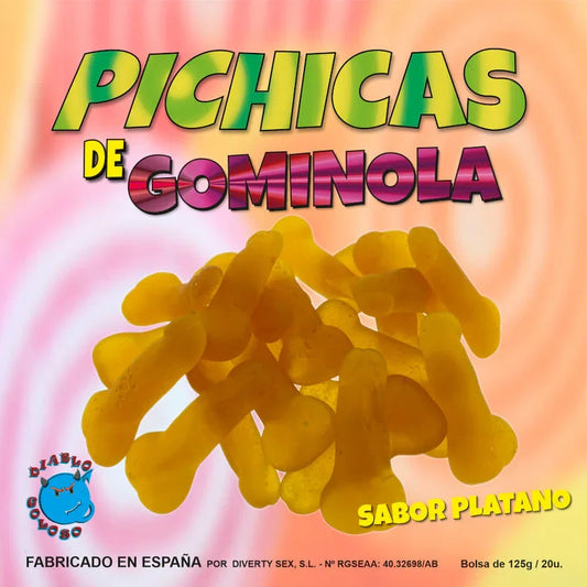 DIABLO GOLOSO - PICHITAS DE GOMINOLA PLATANO - Nuvica