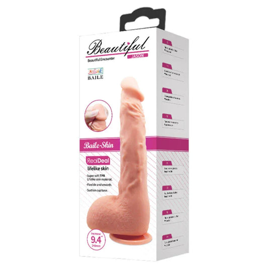 BAILE - DILDO REALÍSTICO JASON NATURAL 24 CM - Nuvica