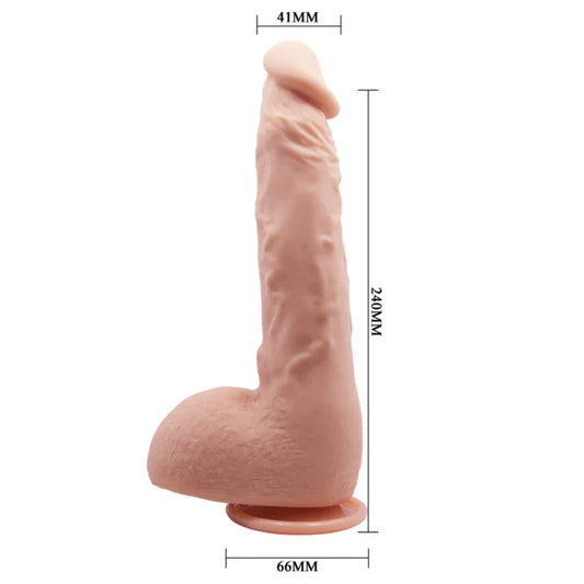 BAILE - DILDO REALÍSTICO JASON NATURAL 24 CM - Nuvica