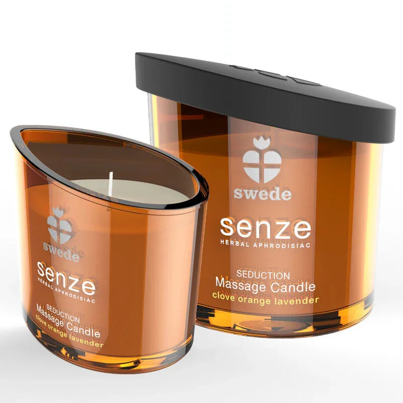 SWEDE - SENZE SEDUCTION VELA MASAJE - CLAVO, NARANJA, LAVANDA - Nuvica
