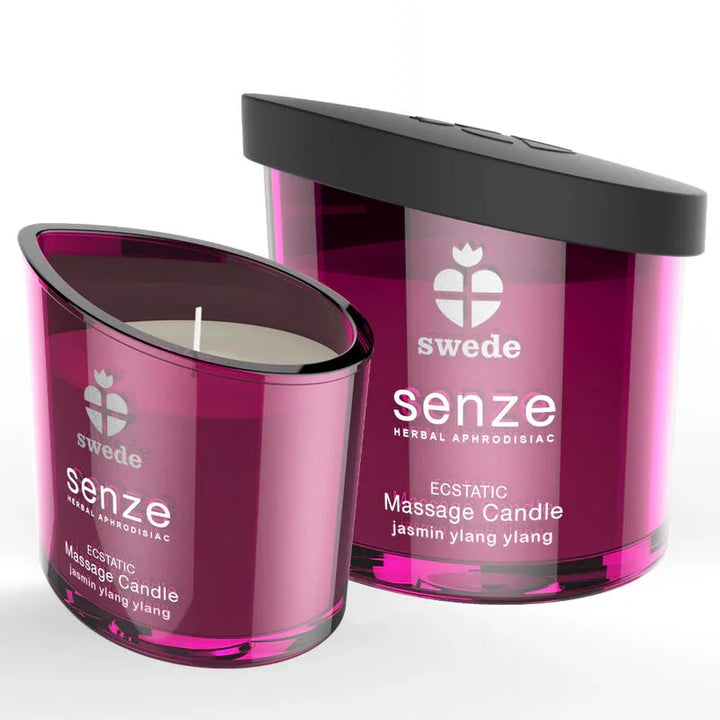 SWEDE - SENZE ECSTATIC VELA MASAJE - JAZMÍN, YLANG YLANG - Nuvica