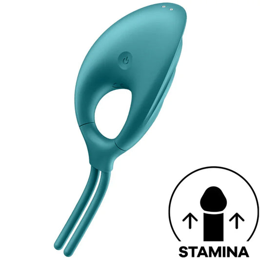 SATISFYER - SWORDSMAN ANILLO VIBRADOR VERDE - Nuvica