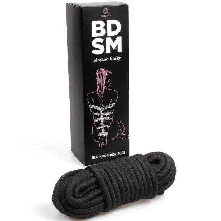 SECRETPLAY - CUERDA BONDAGE NEGRA BDSM COLLECTION - Nuvica