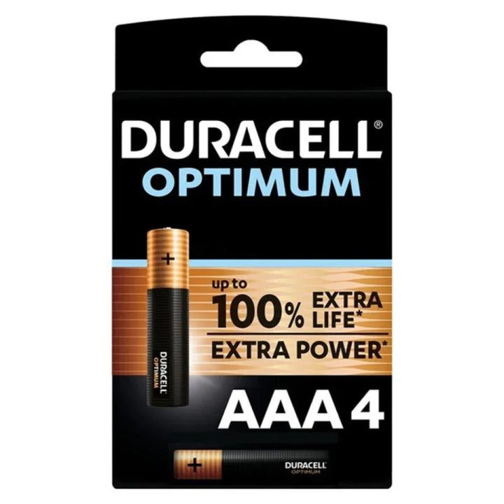DURACELL - OPTIMUM 200 PILA ALCALINA AAA LR03 BLISTER*4 - Nuvica