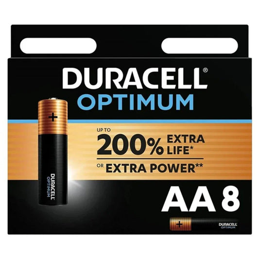 DURACELL - OPTIMUM 200 PILA ALCALINA AA LR6 BLISTER*8 - Nuvica