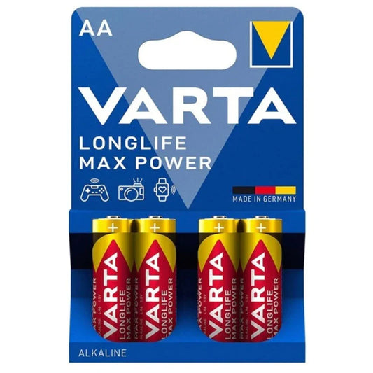 VARTA - MAX POWER PILA ALCALINA AA LR6 BLISTER*4 - Nuvica