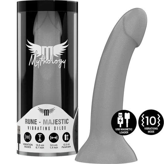MYTHOLOGY - RUNE MAJESTIC DILDO S - VIBRADOR COMPATIBLE CON WATCHME WIRELESS TECHNOLOGY - Nuvica