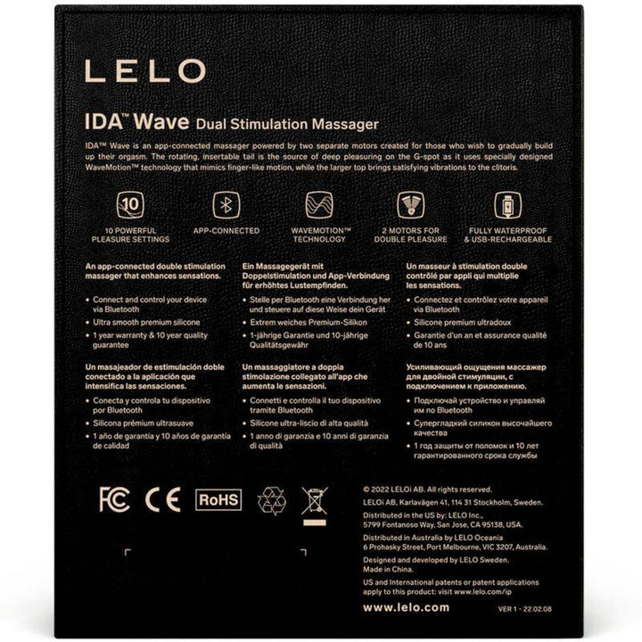 LELO - IDA WAVE MASAJEADOR PAREJAS CORAL - Nuvica