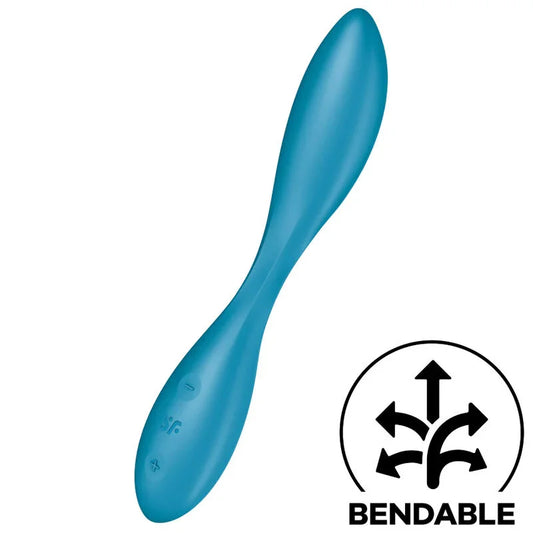 SATISFYER - G-SPOT FLEX 1 MULTI VIBRADOR AZUL - Nuvica