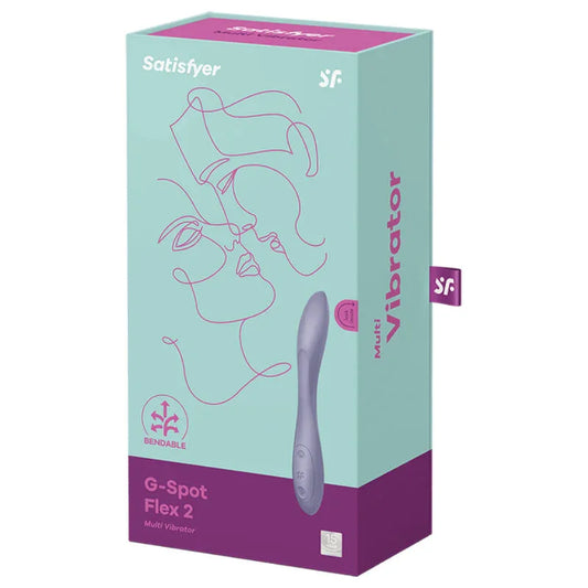 SATISFYER - G-SPOT FLEX 2 MULTI VIBRADOR MORADO - Nuvica