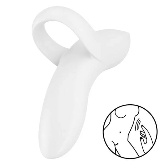 SATISFYER - BOLD LOVER DEDAL VIBRADOR BLANCO - Nuvica