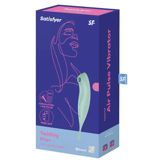 SATISFYER - TWIRLING PRO+ ESTIMULADOR Y VIBRADOR APP ROJO - Nuvica
