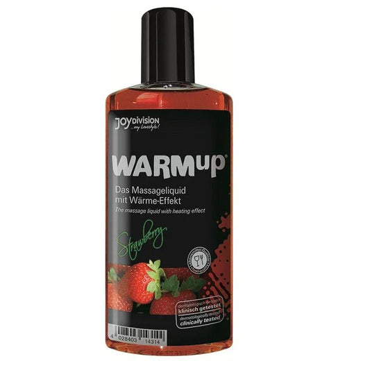 JOYDIVISION WARMUP - ACEITE DE MASAJE EFECTO CALOR FRESA 150ML - Nuvica