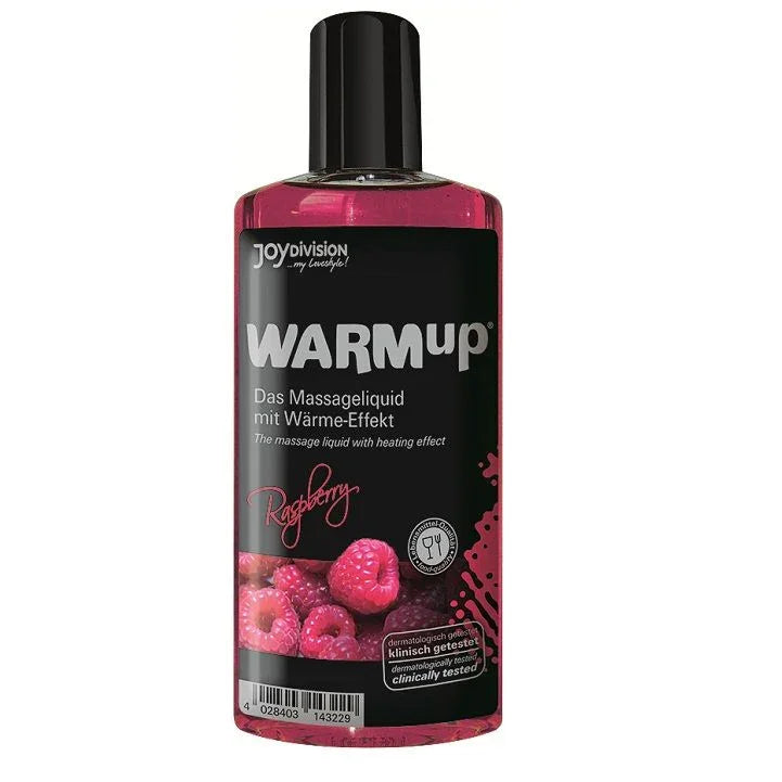 JOYDIVISION WARMUP - ACEITE DE MASAJE EFECTO CALOR FRAMBUESA 150ML - Nuvica