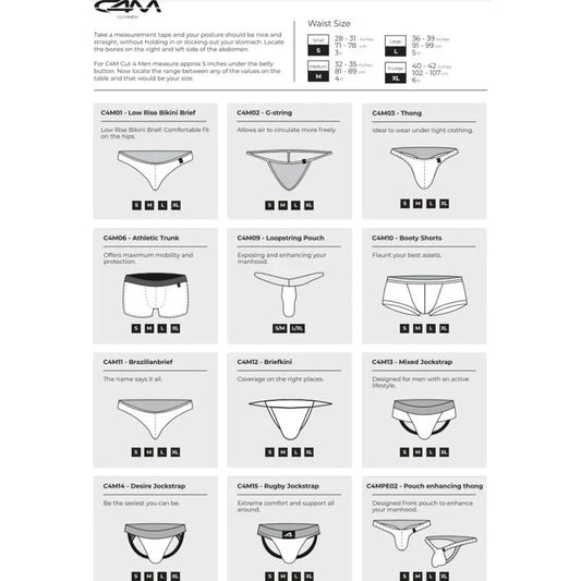 CUT4MEN - JOCKSTRAP DESIRE CUERO AZUL XL - Nuvica