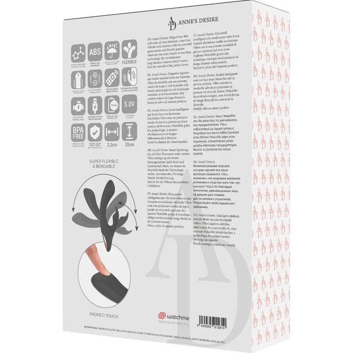 ANNE'S DESIRE - RABBIT CONTROL REMOTO TECNOLOGÍA WATCHME NEGRO - Nuvica