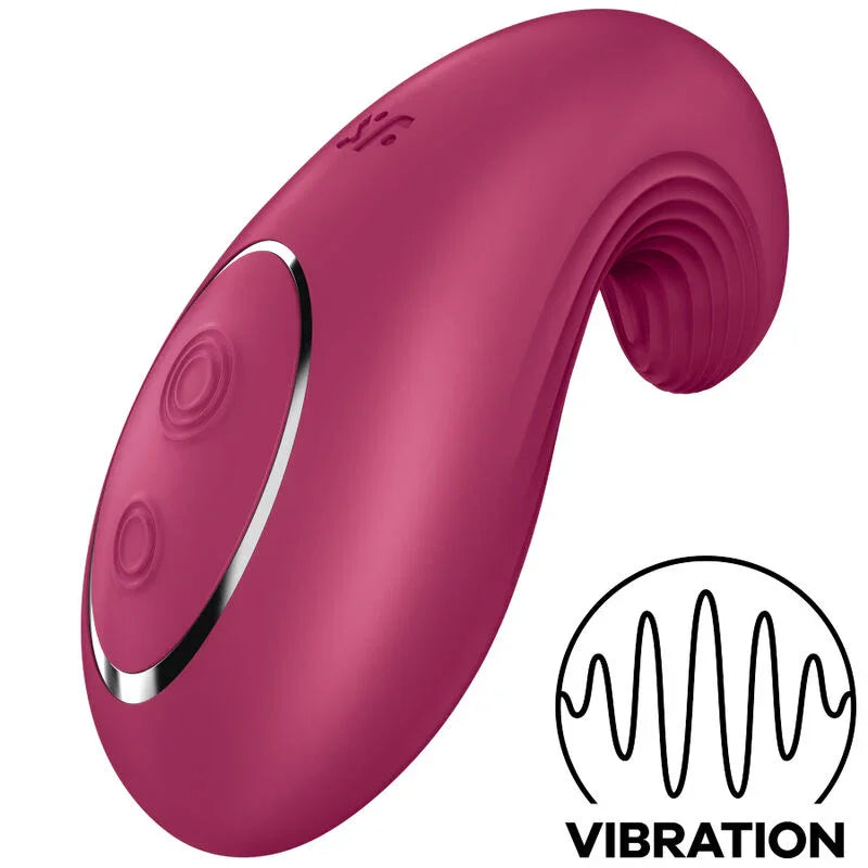 SATISFYER - DIPPING DELIGHT VIBRADOR LAY-ON AZUL - Nuvica