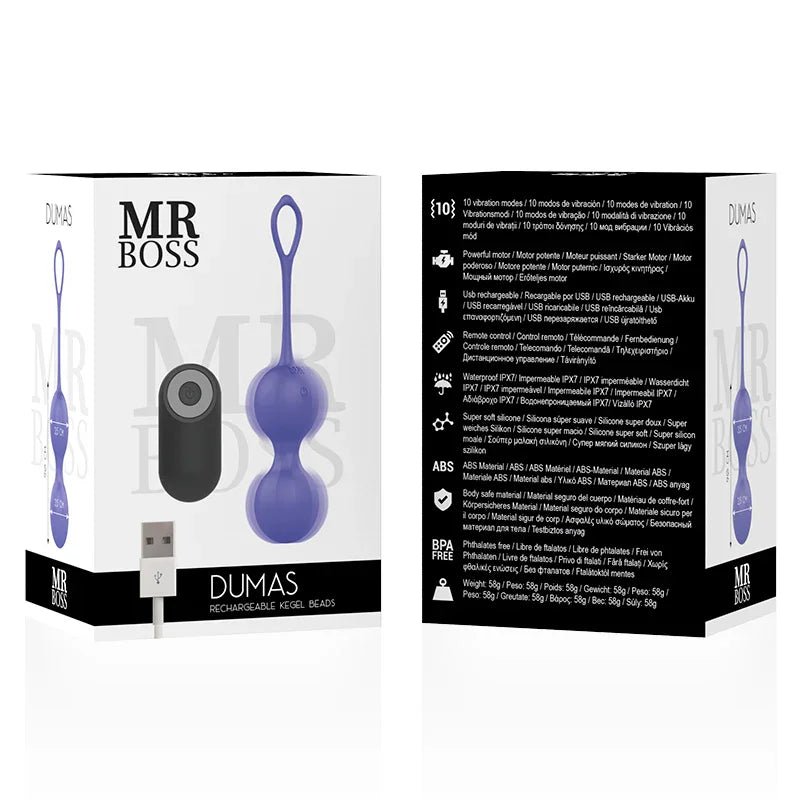 MR BOSS - DUMAS KEGEL BOLAS VIBRADORAS CONTROL REMOTO - Nuvica