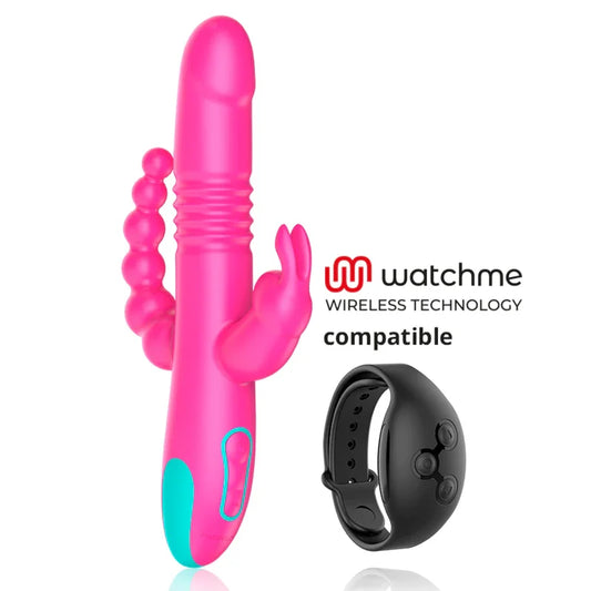 HAPPY LOKY - DONALD TRIPLE ESTIMULACIÓN: ANAL, PUNTO G & CLÍTORIS COMPATIBLE CON WATCHME WIRELESS TECHNOLOGY - Nuvica