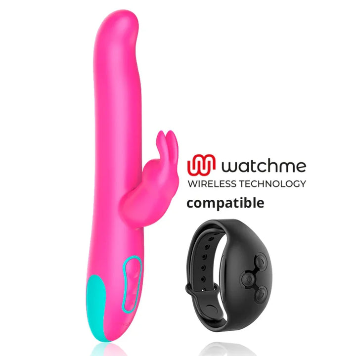HAPPY LOKY - PLUTO RABBIT VIBRATOR & ROTATOR COMPATIBLE CON WATCHME WIRELESS TECHNOLOGY - Nuvica