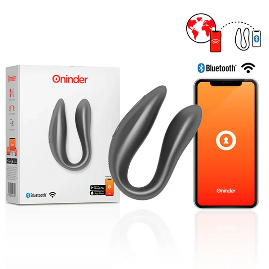 ONINDER - LISBOA ESTIMULADOR PUNTO G & CLÍTORIS NEGRO - APP GRATUITA - Nuvica