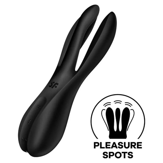 SATISFYER - THREESOME 2 VIBRADOR NEGRO - Nuvica