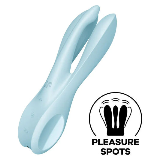 SATISFYER - THREESOME 1 VIBRADOR AZUL - Nuvica