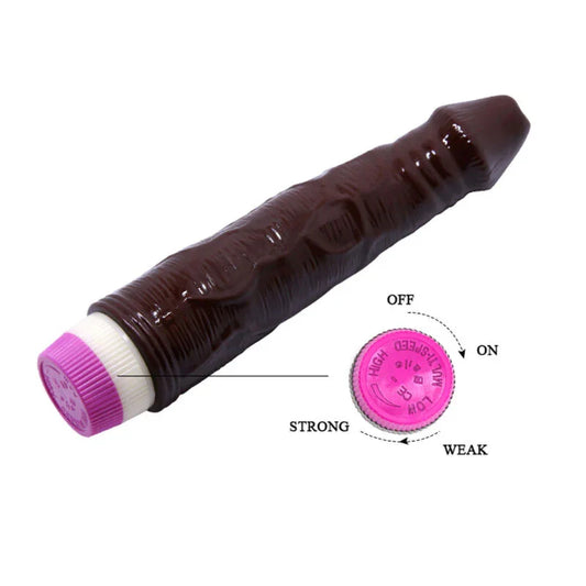 BAILE - WAVES OF PLEASURE VIBRADOR 23 CM MARRÓN - Nuvica