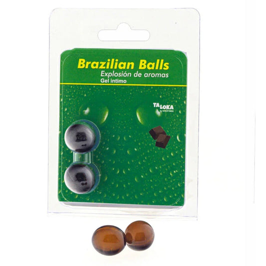 TALOKA - BRAZILIAN BALLS GEL ÍNTIMO CHOCOLATE 2 BOLAS - Nuvica