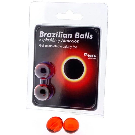 TALOKA - BRAZILIAN BALLS GEL EXCITANTE EFECTO CALOR Y FRÍO 2 BOLAS - Nuvica
