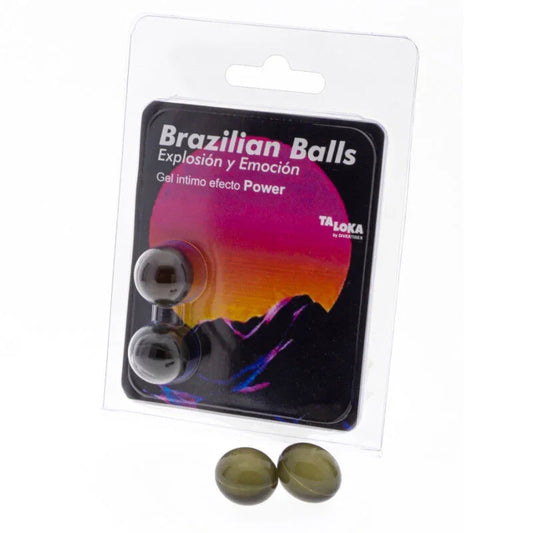 TALOKA - BRAZILIAN BALLS GEL EXCITANTE EFECTO POWER 2 BOLAS - Nuvica