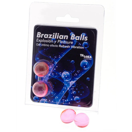 TALOKA - BRAZILIAN BALLS GEL EXCITANTE EFECTO VIBRACIÓN REFRESCANTE 2 BOLAS - Nuvica