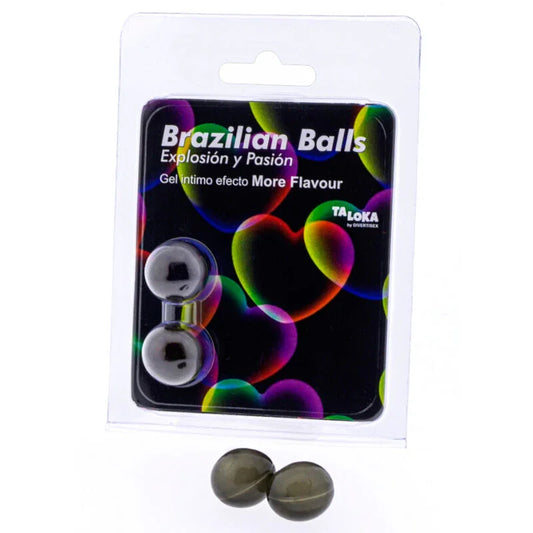 TALOKA - BRAZILIAN BALLS GEL EXCITANTE EFECTO MORE FLAVOUR 2 BOLAS - Nuvica