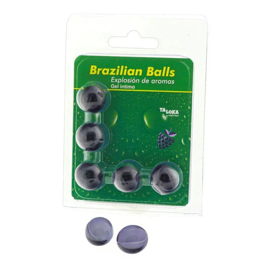 TALOKA - BRAZILIAN BALLS GEL ÍNTIMO FRUTAS DEL BOSQUE 5 BOLAS - Nuvica