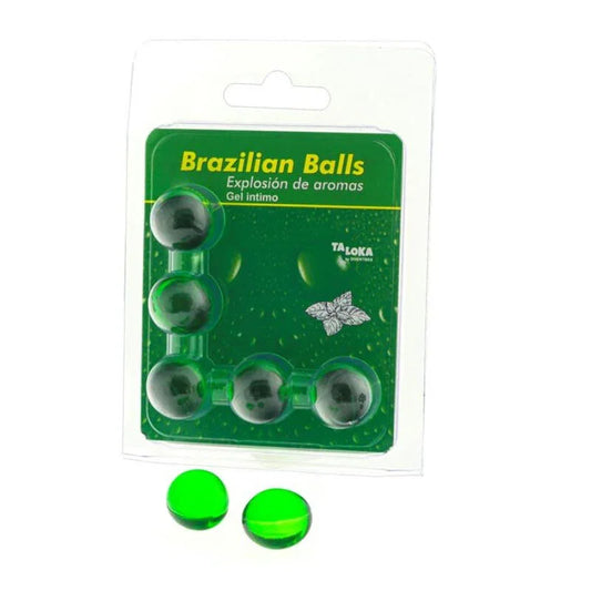 TALOKA - BRAZILIAN BALLS GEL ÍNTIMO MENTA 5 BOLAS - Nuvica
