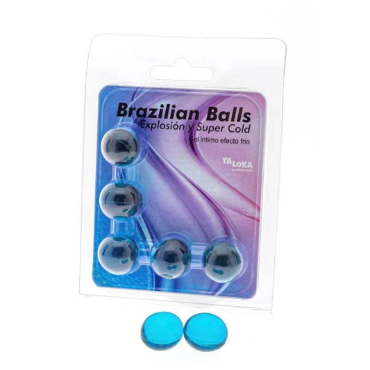 TALOKA - BRAZILIAN BALLS GEL EXCITANTE EFECTO FRÍO 5 BOLAS - Nuvica