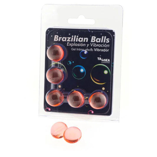 TALOKA - BRAZILIAN BALLS GEL EXCITANTE EFECTO VIBRACIÓN 5 BOLAS - Nuvica