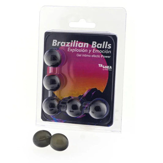 TALOKA - BRAZILIAN BALLS GEL EXCITANTE EFECTO POWER 5 BOLAS - Nuvica