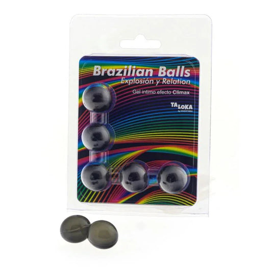 TALOKA - BRAZILIAN BALLS GEL EXCITANTE EFECTO CLIMAX 5 BOLAS - Nuvica