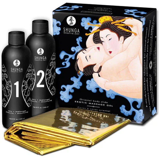 SHUNGA - GEL DE MASAJE ERÓTICO CUERPO A CUERPO ORIENTAL FRUTAS EXÓTICAS - Nuvica