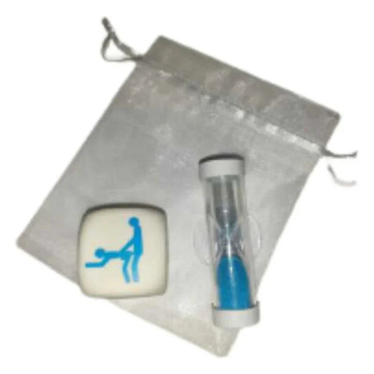 DIABLO PICANTE - DADO KAMASUTRA DE POSTURAS PARA CHICOS CON RELOJ DE ARENA - Nuvica