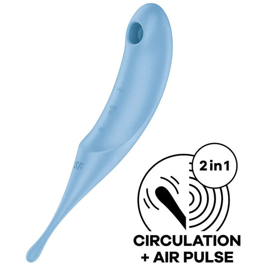 SATISFYER - TWIRLING PRO ESTIMULADOR Y VIBRADOR ROJO - Nuvica