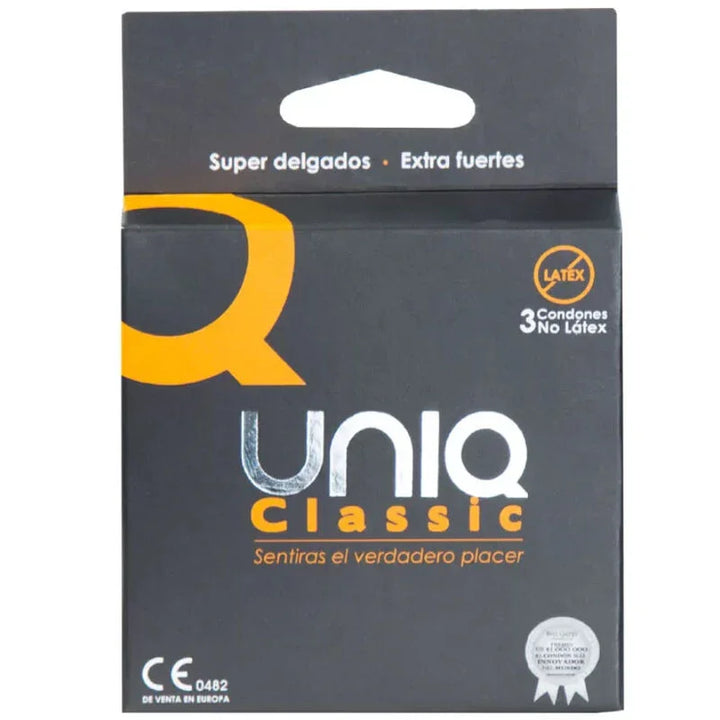 UNIQ - CLASSIC PRESERVATIVOS SIN LATEX 3 UNIDADES - Nuvica