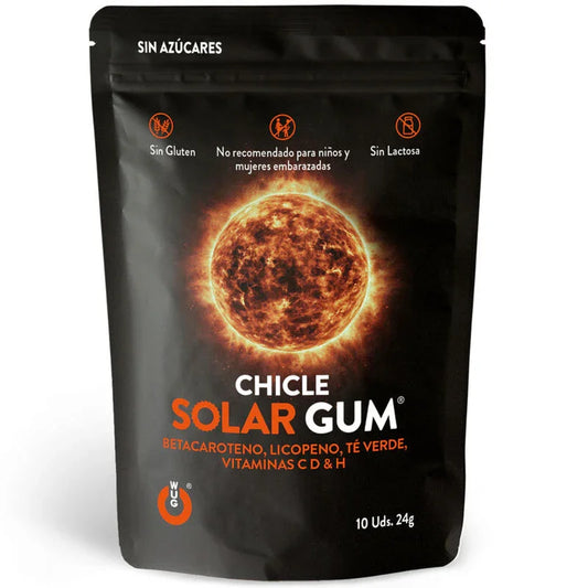 WUG GUM - SOLAR CHICLE BRONCEADO 10 UNIDADES - Nuvica