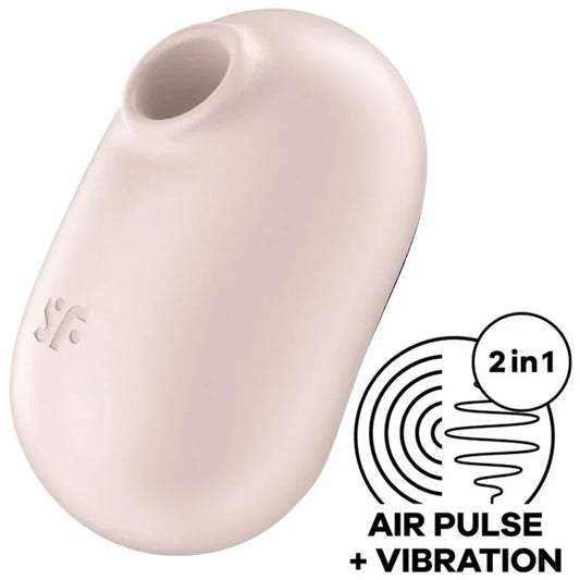 SATISFYER - PRO TO GO 2 ESTIMULADOR Y VIBRADOR DOBLE VIOLETA - Nuvica