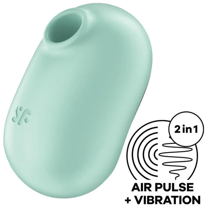 SATISFYER - PRO TO GO 2 ESTIMULADOR Y VIBRADOR DOBLE VIOLETA - Nuvica