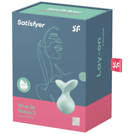 SATISFYER - VIVA LA VULVA 3 VIBRADOR LAY-ON VIOLETA - Nuvica