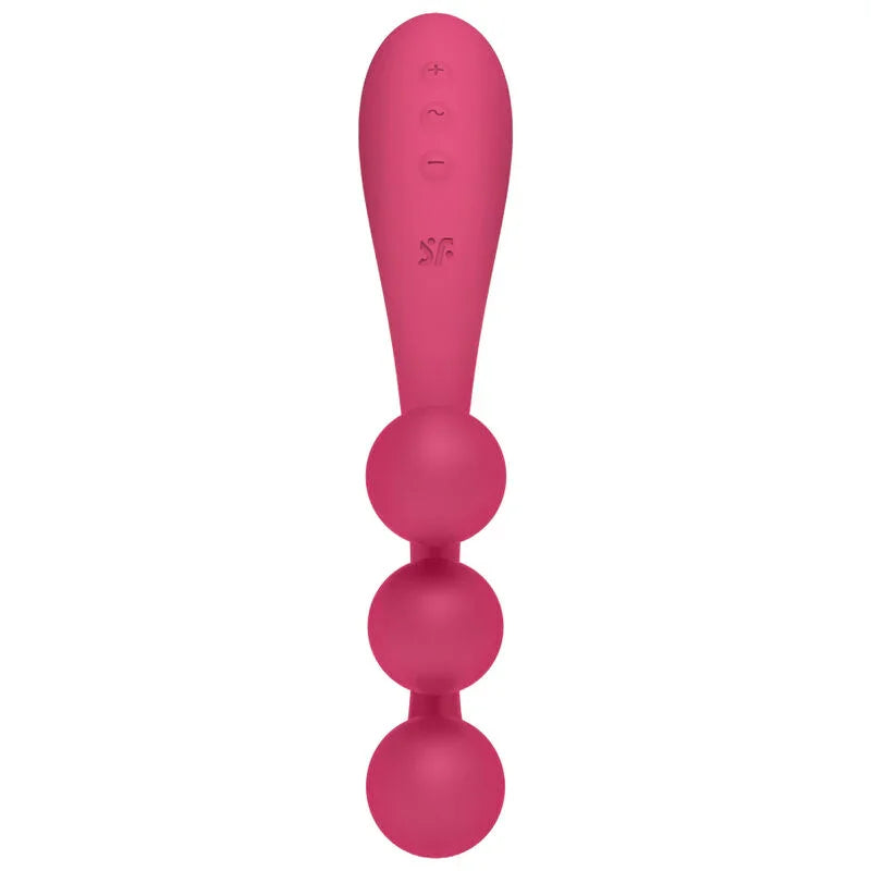 SATISFYER - TRI BALL 1 MULTI VIBRADOR ROJO - Nuvica