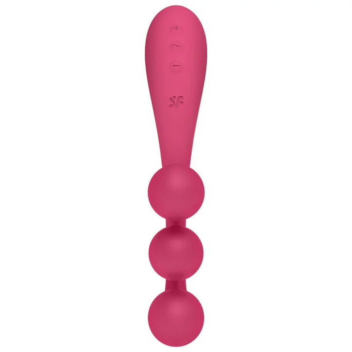 SATISFYER - TRI BALL 1 MULTI VIBRADOR ROJO - Nuvica